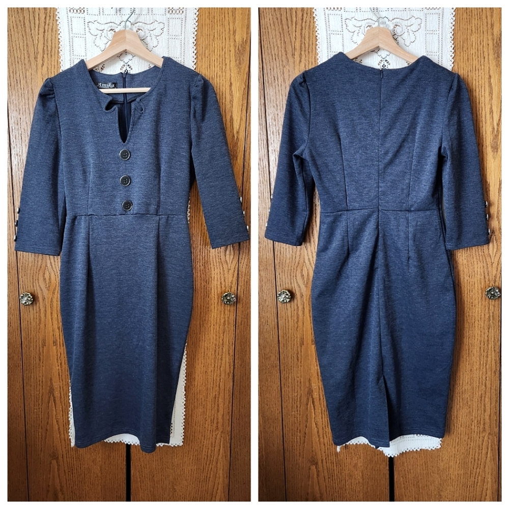 Amika Navy Bodycon Dress